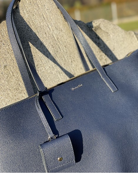 Kabelka dámská Massimo Dutti PLAIN ELEGANT navy